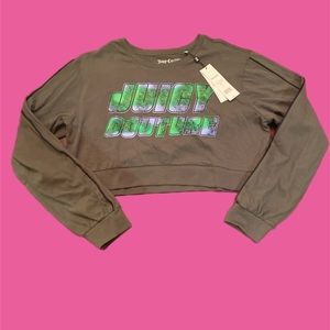 Juicy Couture Green Crop Top